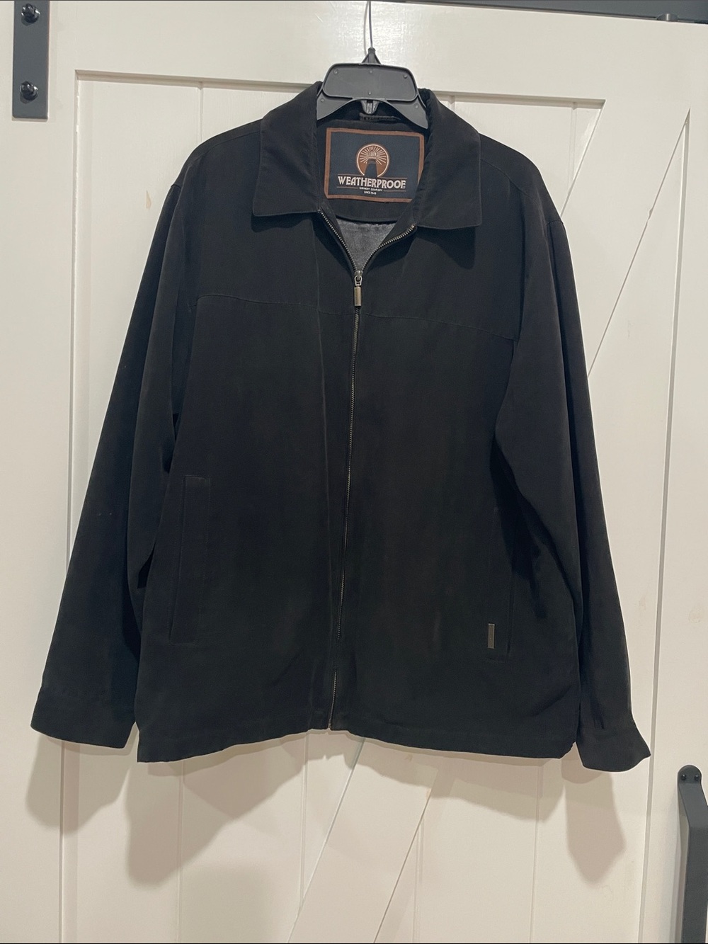 Weatherproof Men’s Black Zip-Front Lightweight Jacket